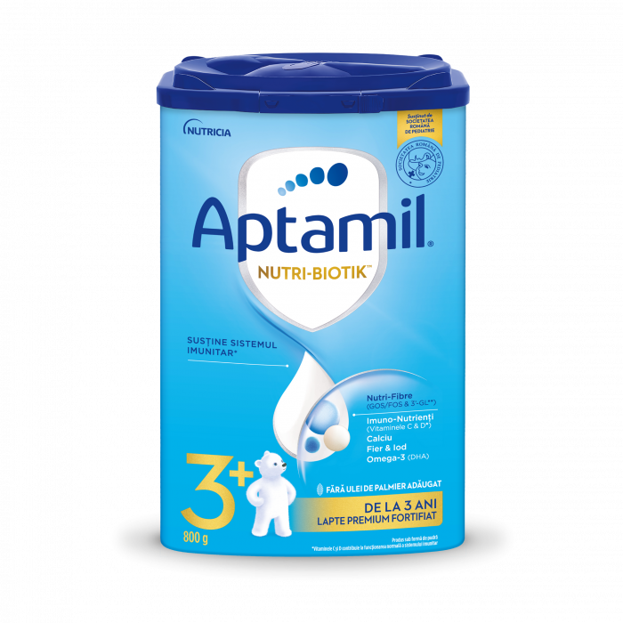 Lapte praf Nutricia Aptamil Junior 3+, 800 g, de la 3 ani