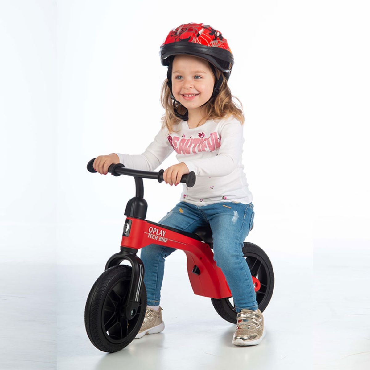 Bicicleta fara pedale, Qplay Tech, Negru, 10 inch