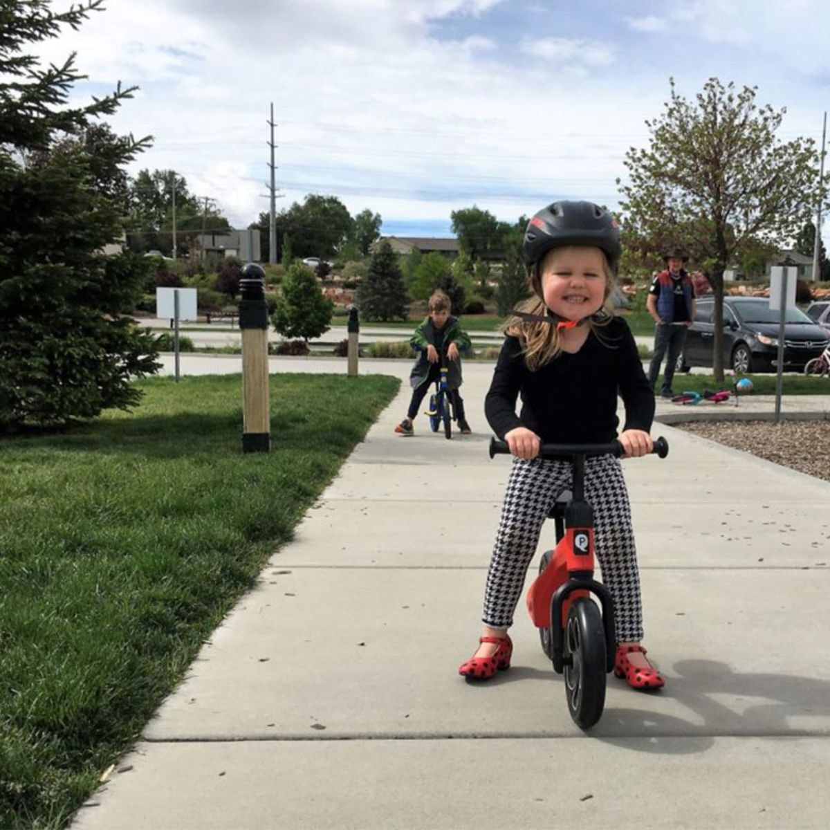 Bicicleta fara pedale, Qplay Tech, Negru, 10 inch