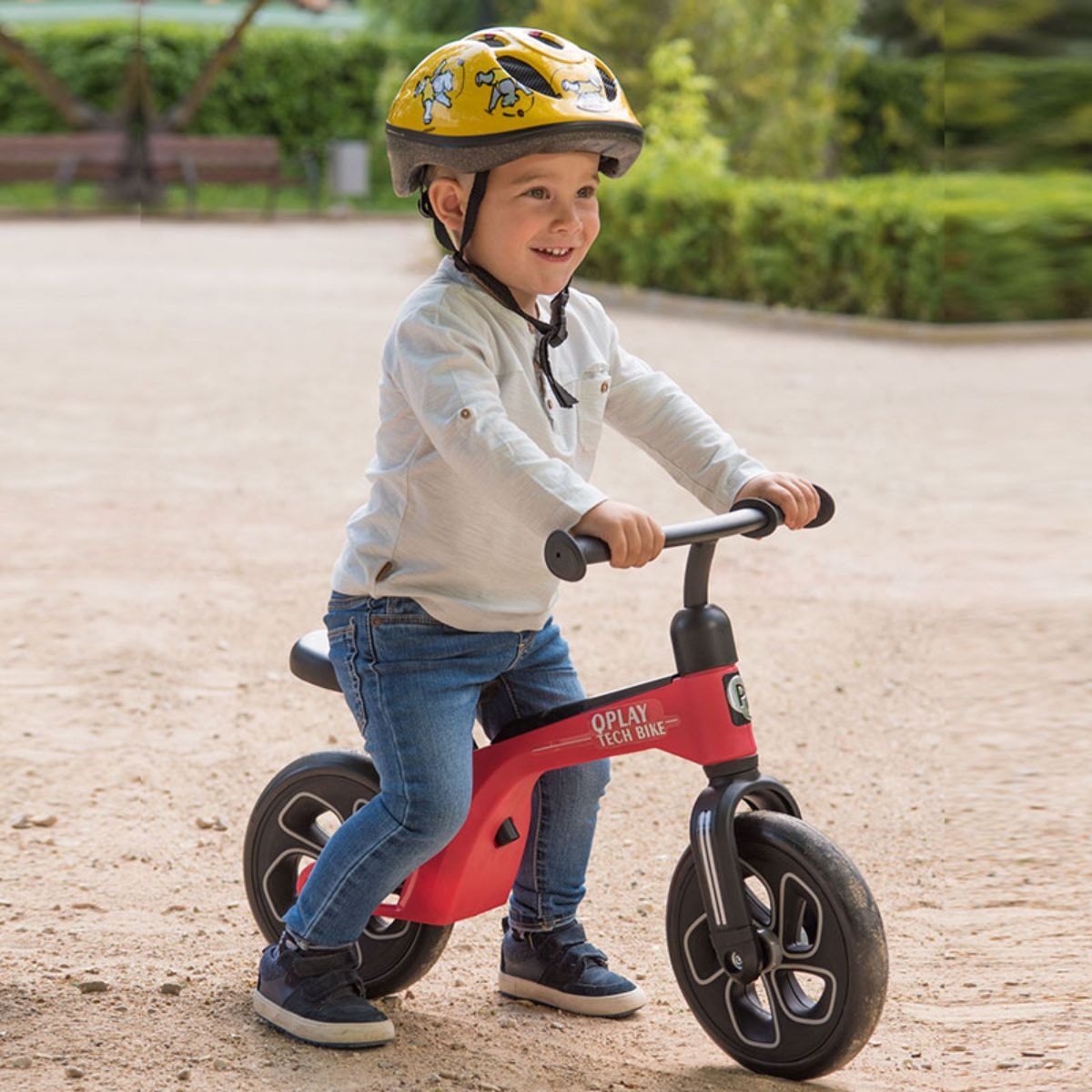 Bicicleta fara pedale, Qplay Tech, Negru, 10 inch