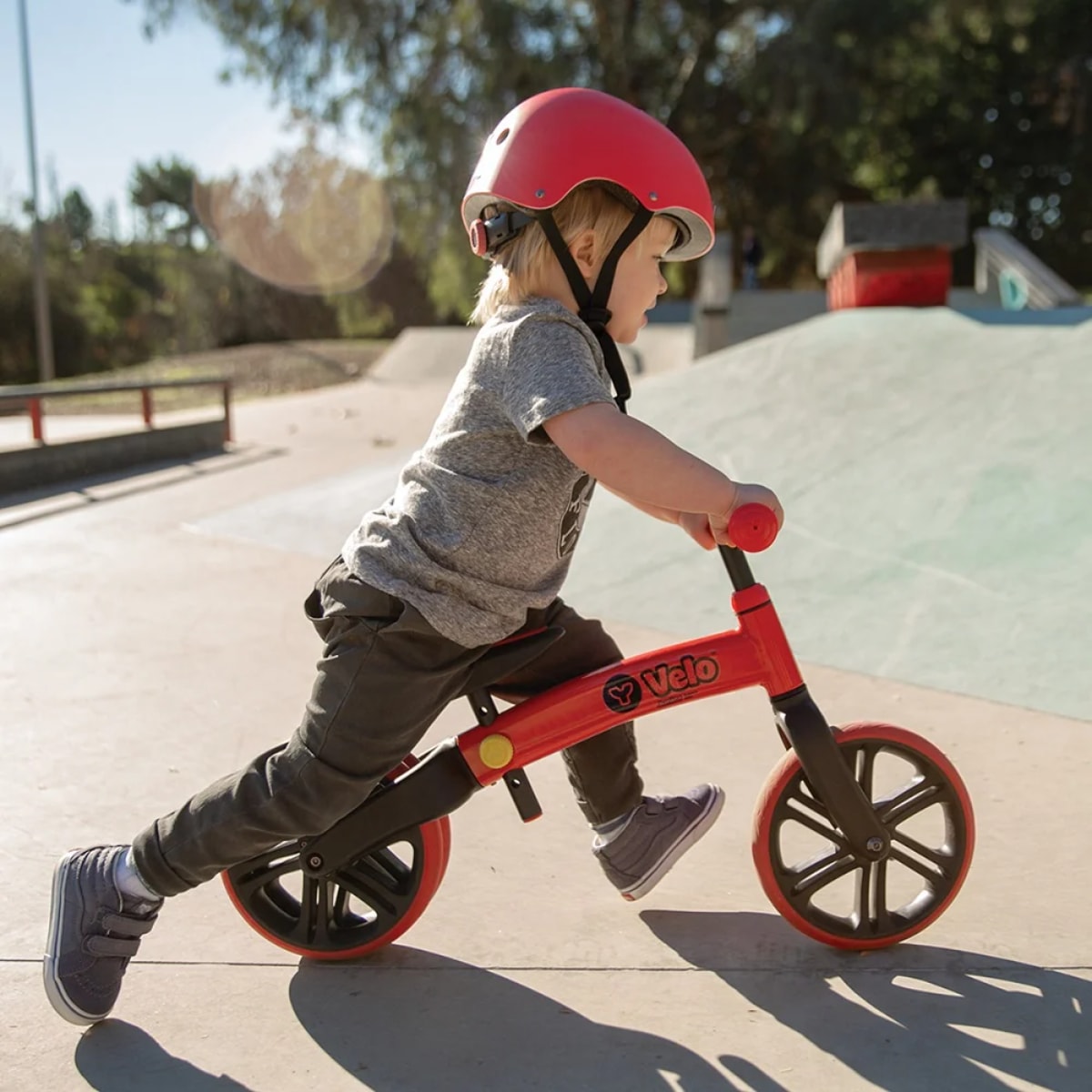 Bicicleta fara pedale Y Velo Junior, Yvolution, Red