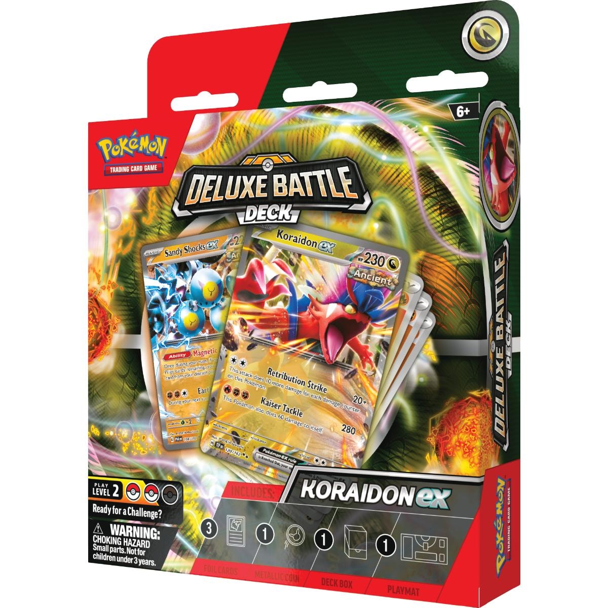 Set carti de joc, Pokemon TCG, Miraidon Ex and Koraidon Ex Deluxe Battle Deck