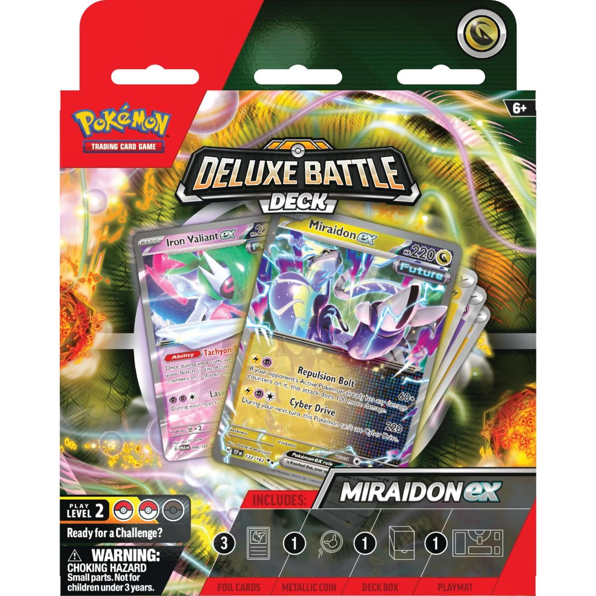 Set carti de joc, Pokemon TCG, Miraidon Ex and Koraidon Ex Deluxe Battle Deck