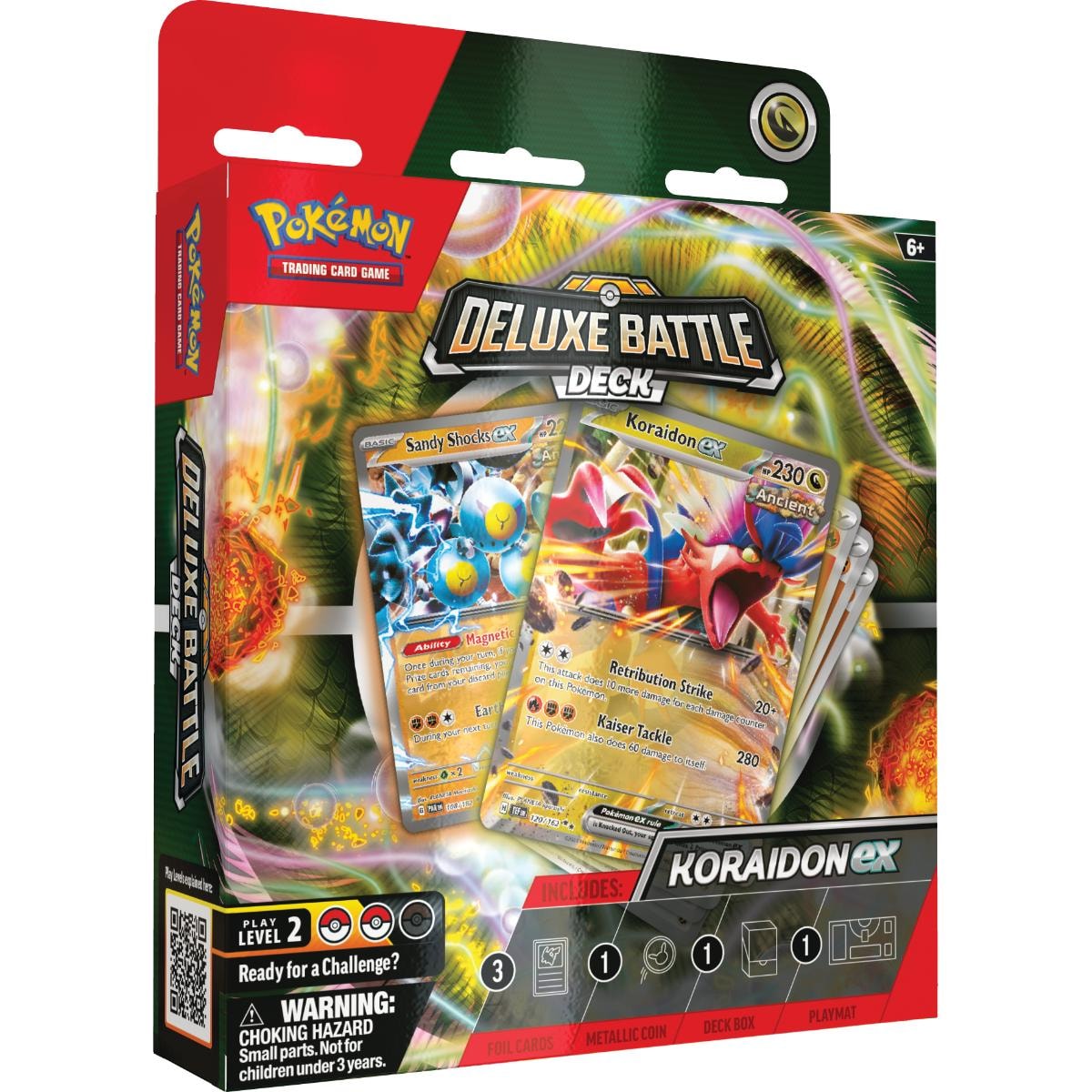 Set carti de joc, Pokemon TCG, Miraidon Ex and Koraidon Ex Deluxe Battle Deck