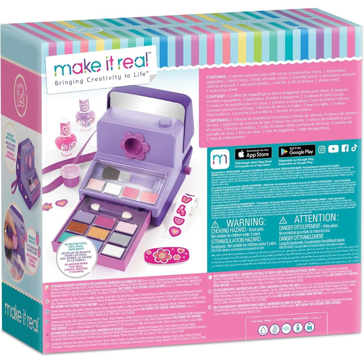 Set de cosmetice, Make It Real, Instant Glam Cosmetic Case, 23 piese