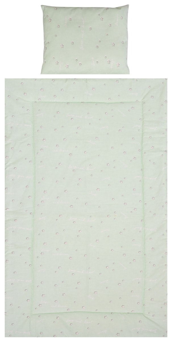 Set lenjerie pat 3 piese bumbac Ranforce Cosy, Lorelli, Friends Green