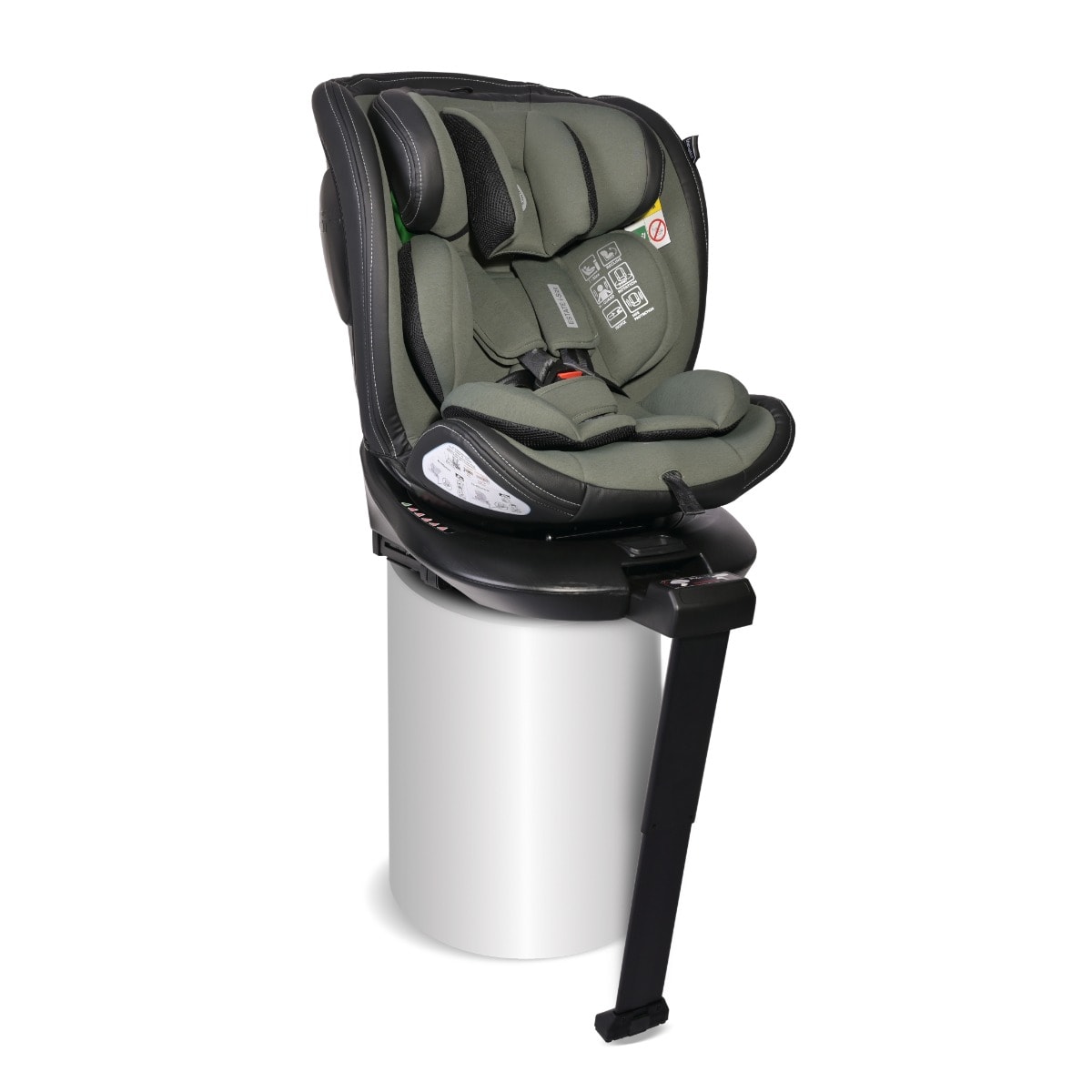 Scaun auto, Lorelli Estate, Isofix, 0 luni-12 ani, 40-150 cm, Green