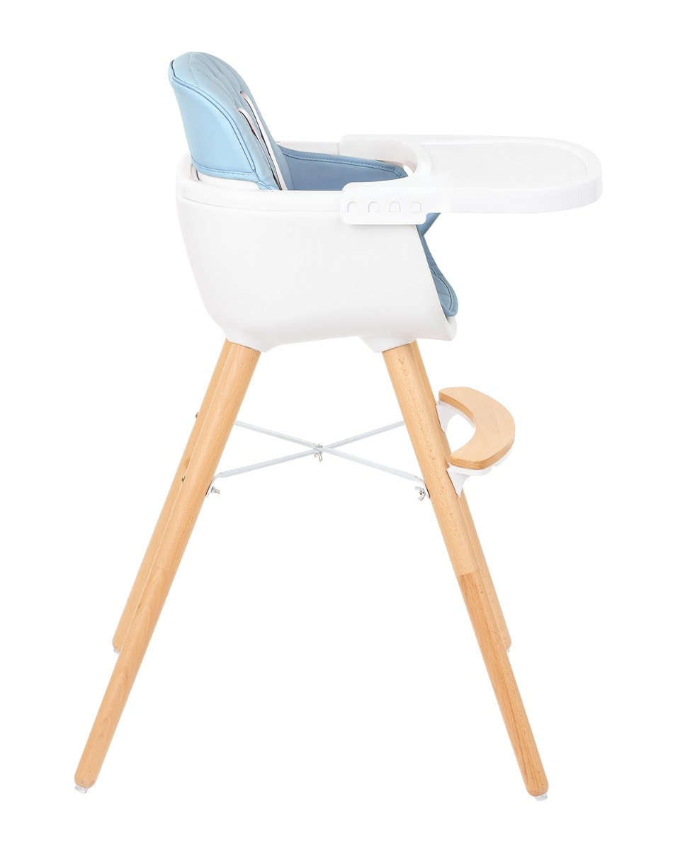 Scaun de masa 2 in 1, Kikka Boo Woody, Blue