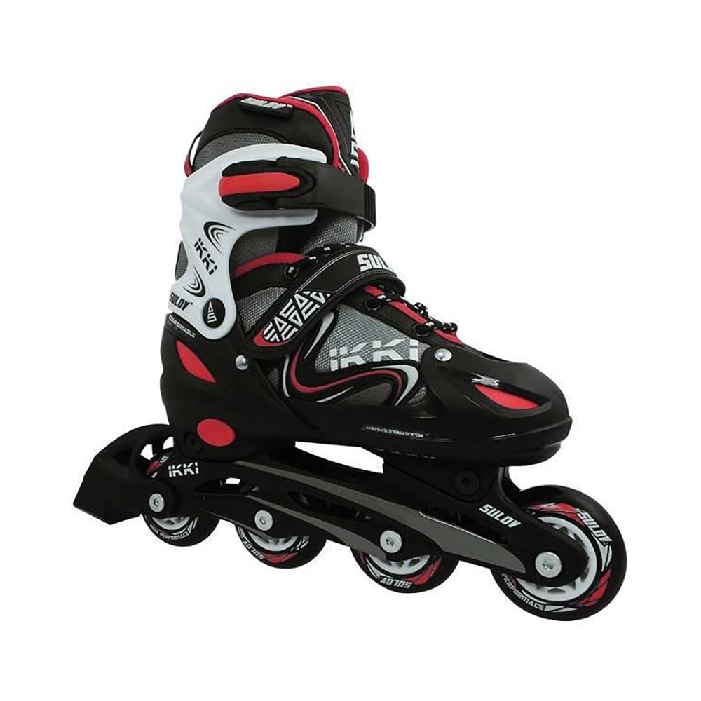 Role 2 in 1, Patine, DHS Ikki Boy, 35-38, Negru-Rosu