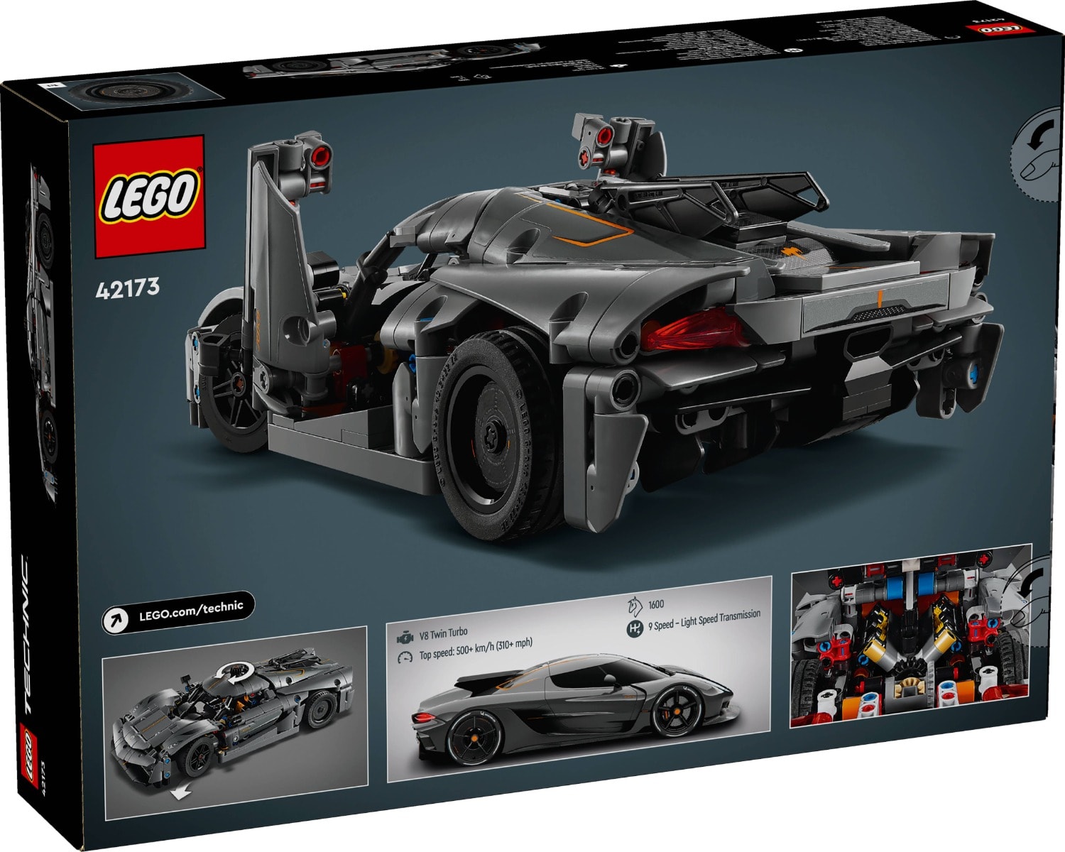 LEGO® Technic - Hipermasina Koenigsegg Jesko Absolut gri (42173)