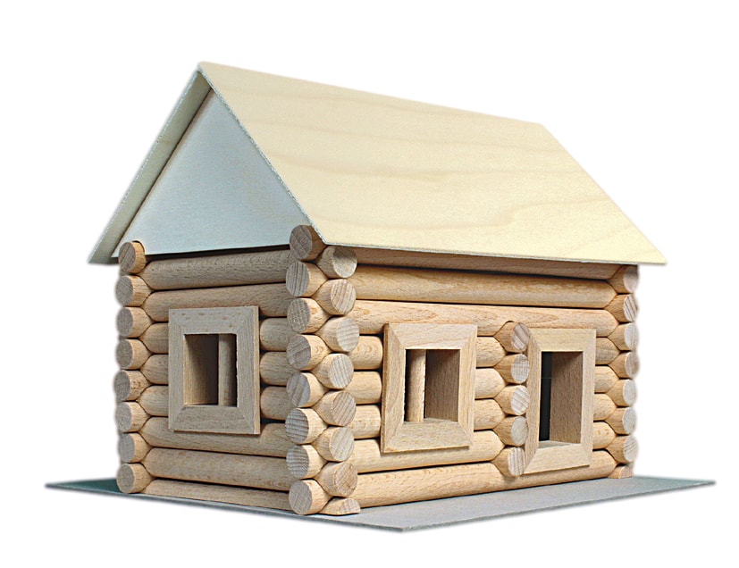 Set de constructie arhitectura, Walachia, Vario Suitcase, 72 piese din lemn