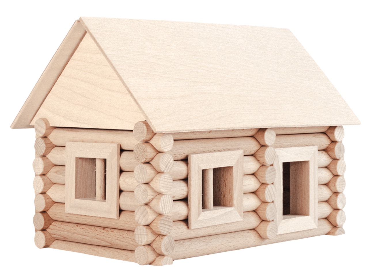 Set de constructie arhitectura, Walachia, Vario Suitcase, 72 piese din lemn