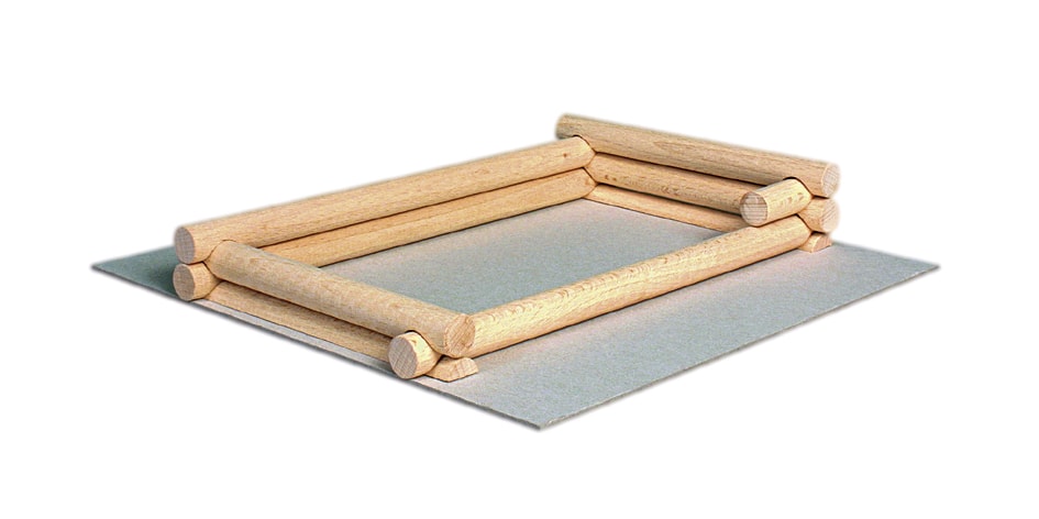 Set de constructie arhitectura, Walachia, Vario Suitcase, 72 piese din lemn