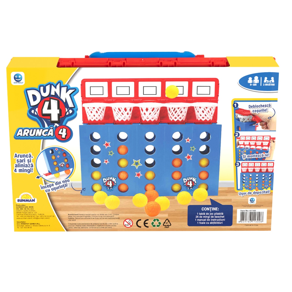 Joc de indemanare cu bile, Smile Games, Arunca 4