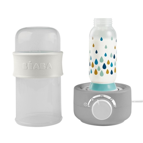Incalzitor biberoane si sterilizator Beaba Baby Milk Second, Gri