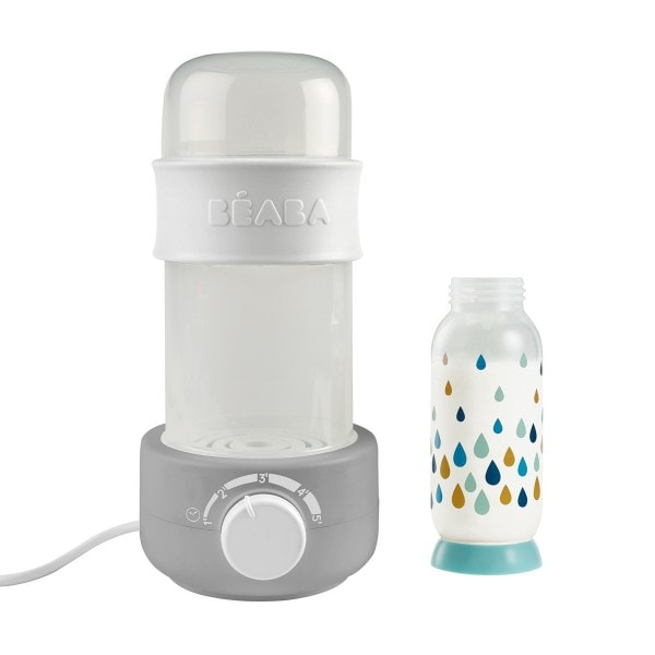 Incalzitor biberoane si sterilizator Beaba Baby Milk Second, Gri