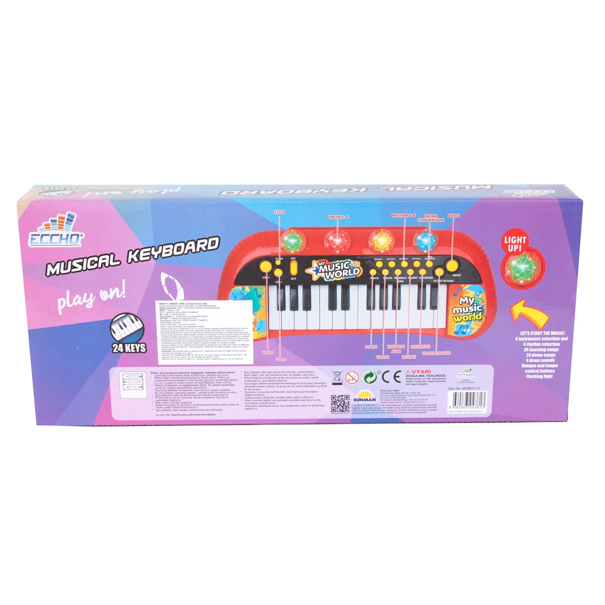 Orga electronica, Eccho, 24 clape
