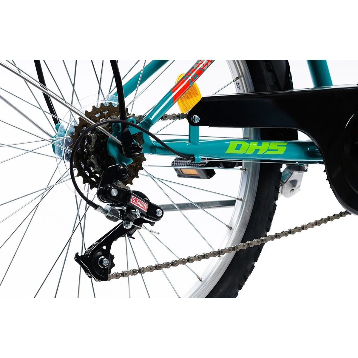 Bicicleta DHS, Terrana, 24 inch, Turcoaz
