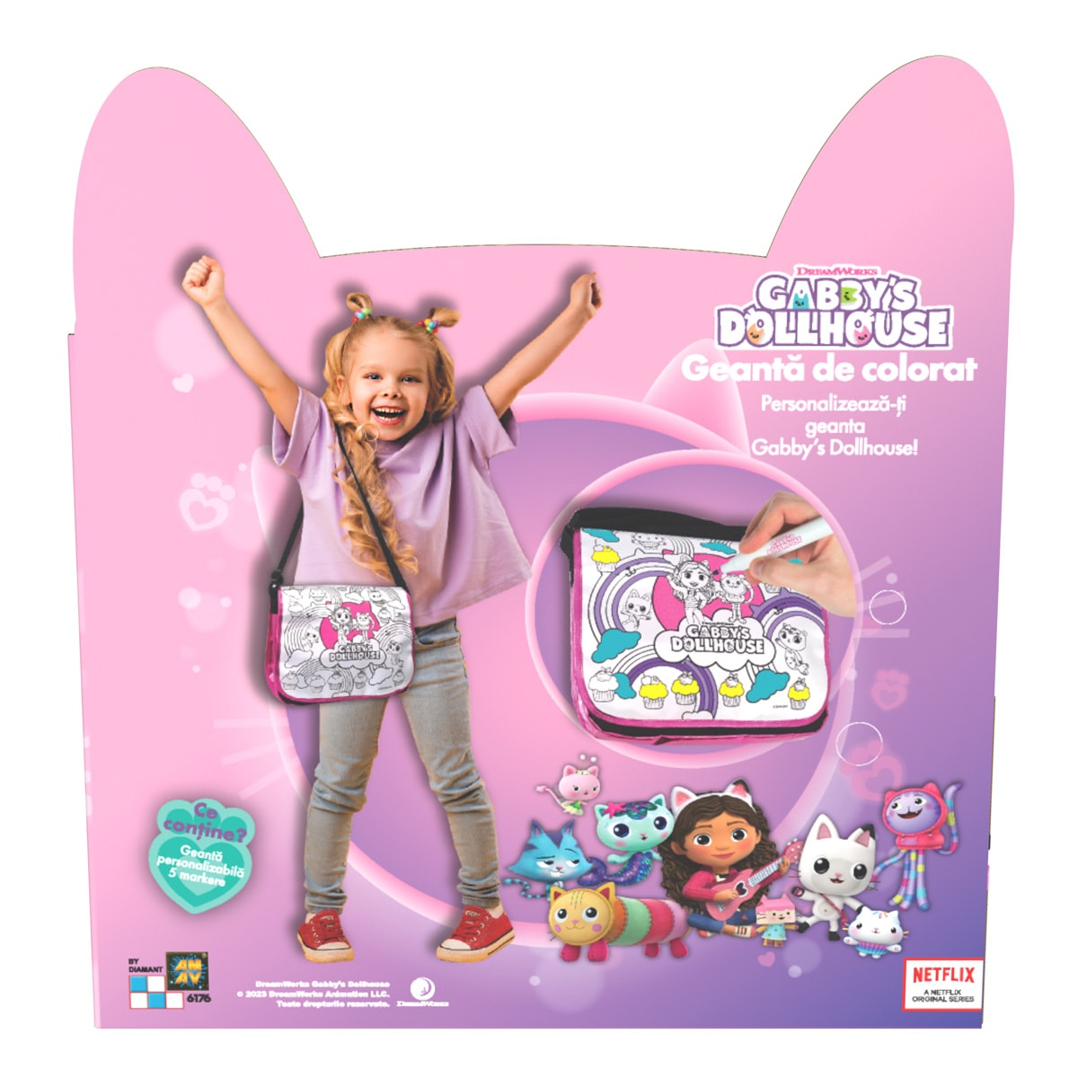 Geanta de colorat, Gabbys Dollhouse