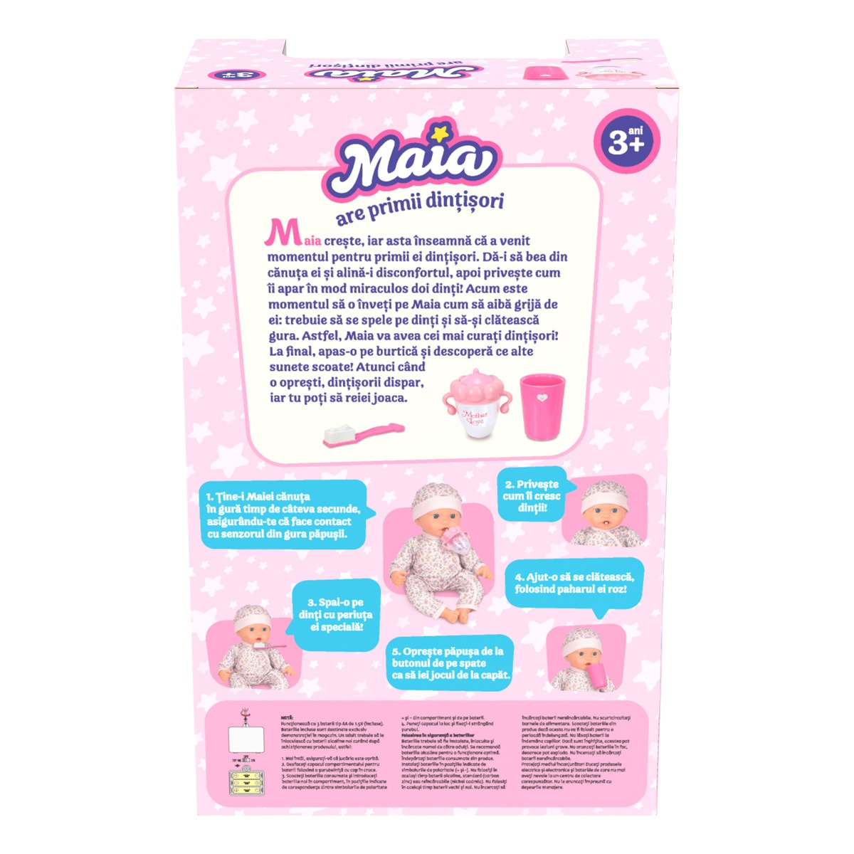 Papusa Maia are primii dintisori
