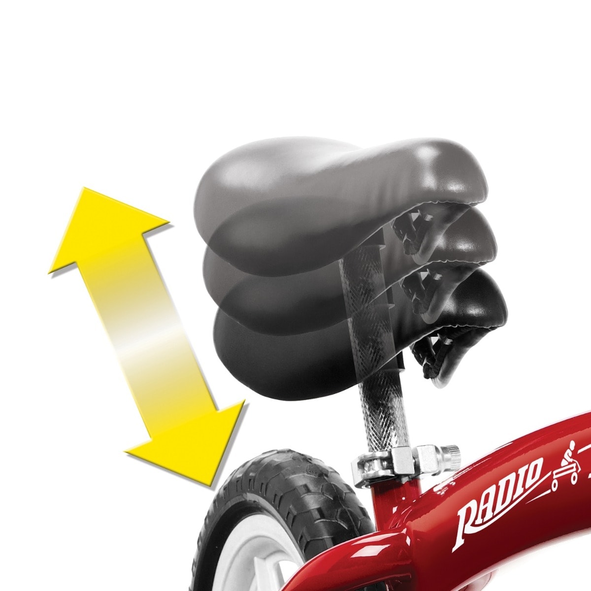 Bicicleta fara pedale Radio Flyer Glide and Go Balance Bike, Rosu