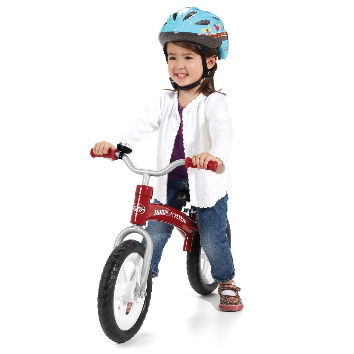 Bicicleta fara pedale Radio Flyer Glide and Go Balance Bike, Rosu