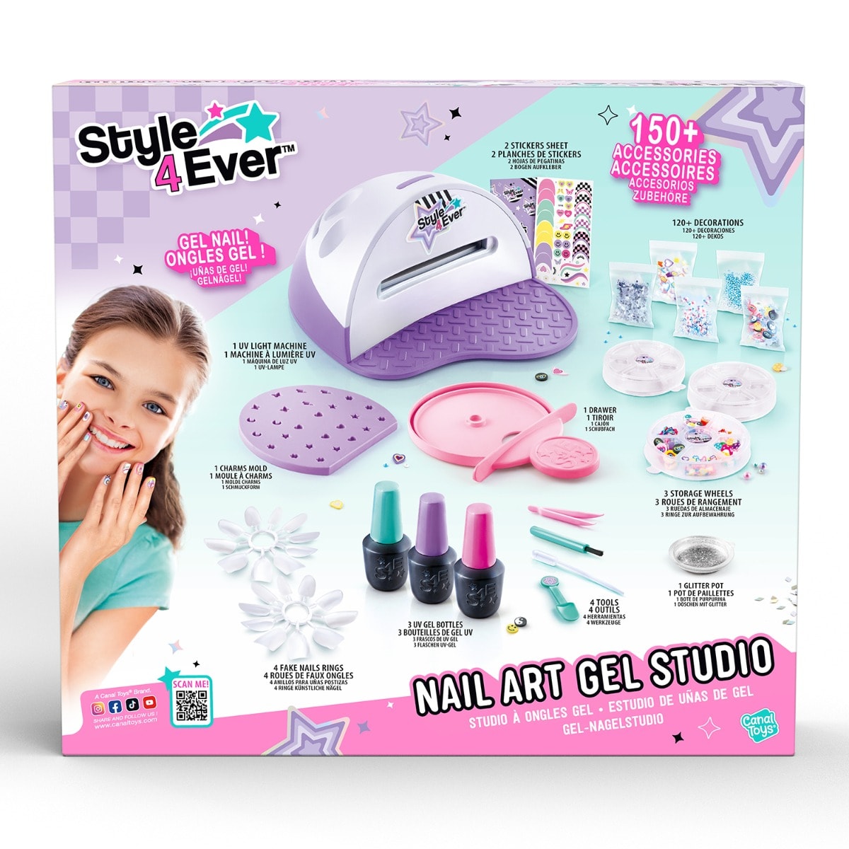 Set manichiura cu lampa UV, Style 4 Ever, Nail Art Gel Studio