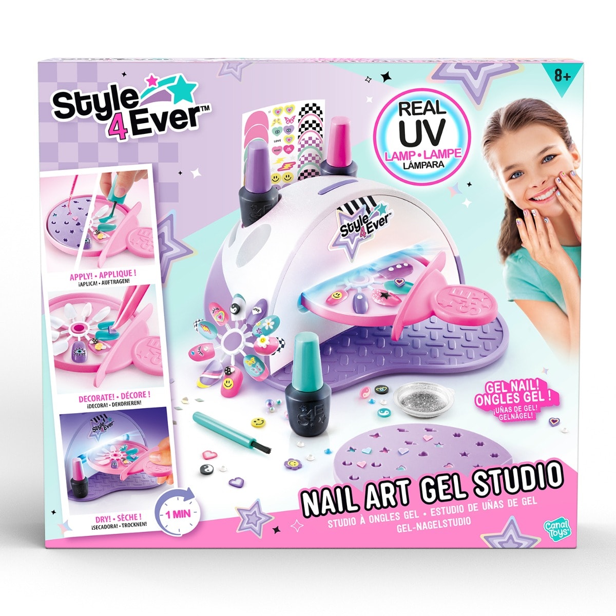 Set manichiura cu lampa UV, Style 4 Ever, Nail Art Gel Studio