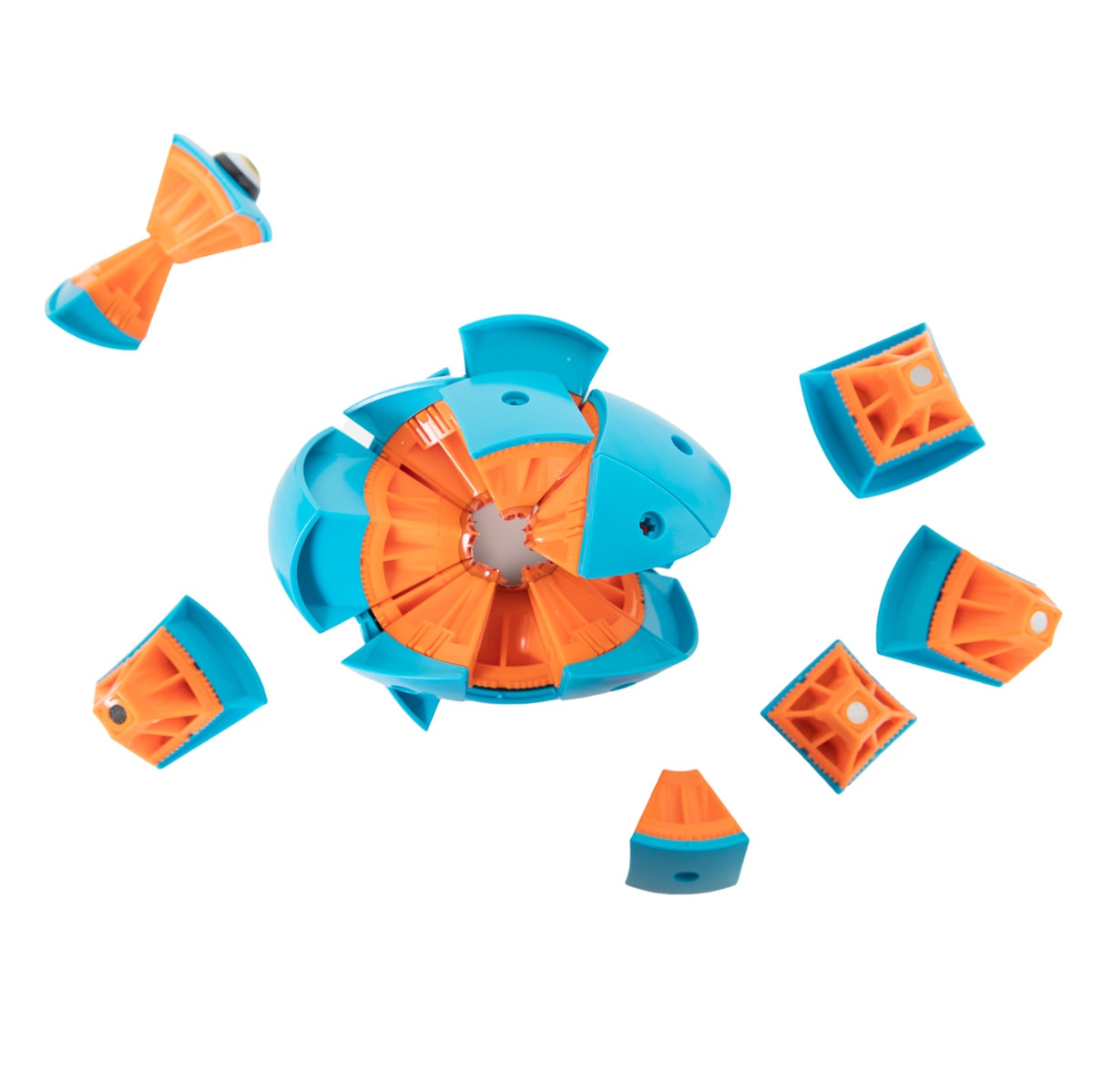 Joc de constructie, Smile Games, Mini nava spatiala magnetica, 55 piese