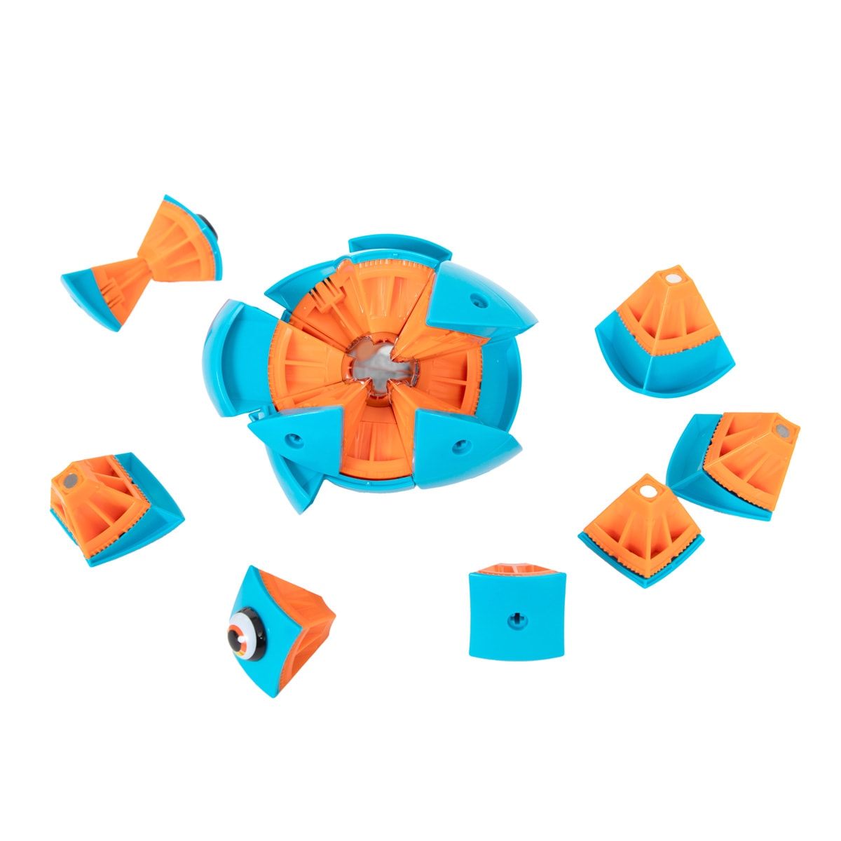 Joc de constructie, Smile Games, Mini nava spatiala magnetica, 55 piese