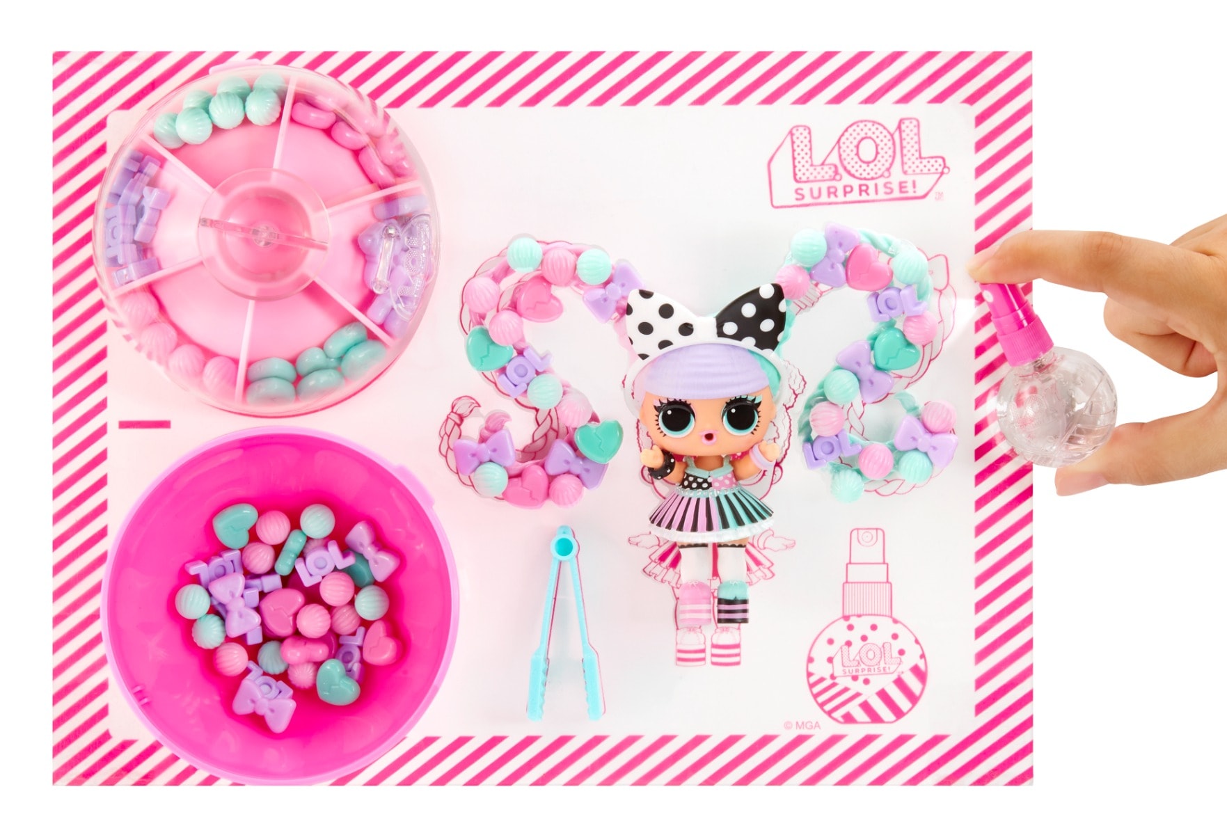 Papusa surpriza, LOL Surprise, Hair Beads Tots, 511205EUC