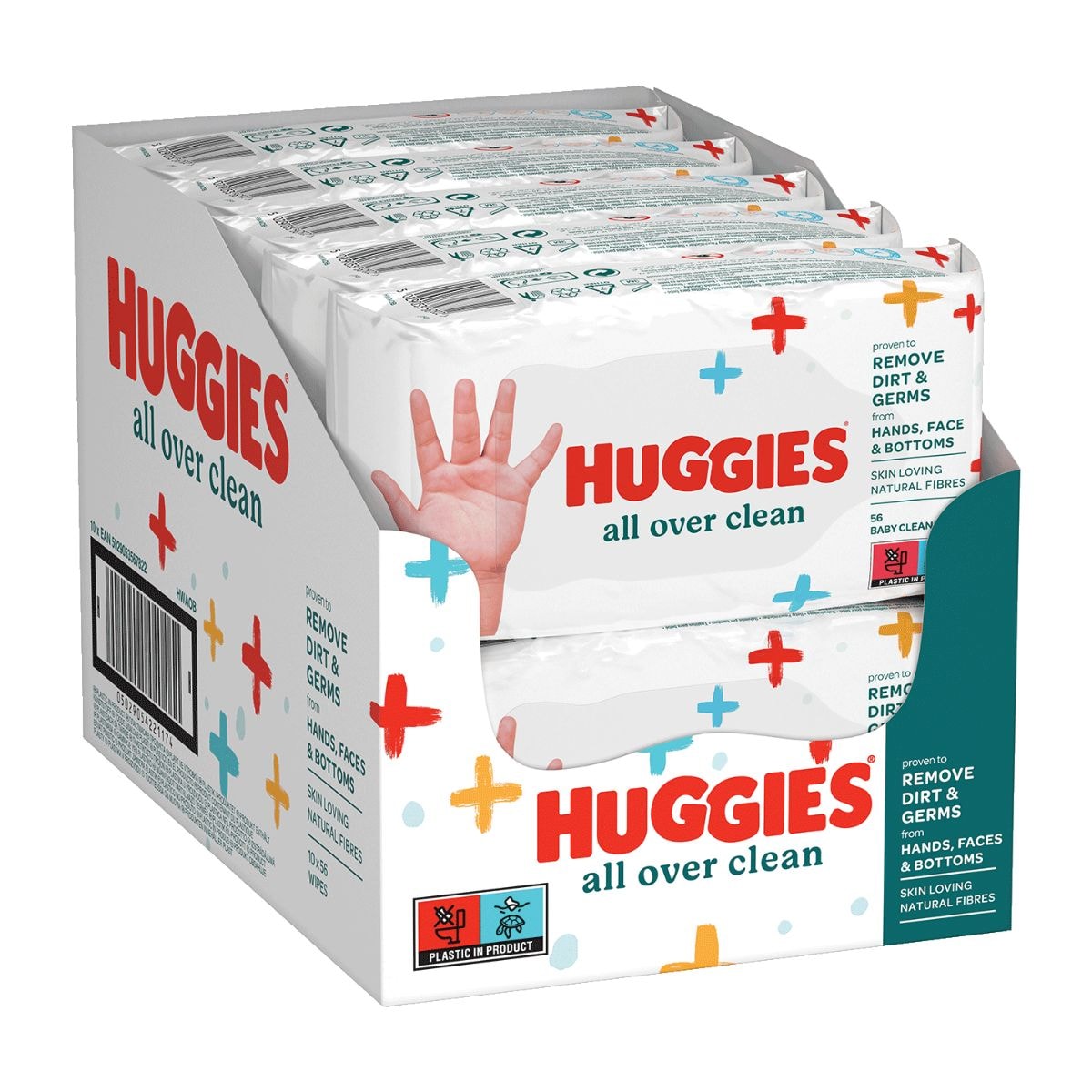 Servetele umede pentru bebelusi Huggies, All over clean, 56 x 10, 560 buc