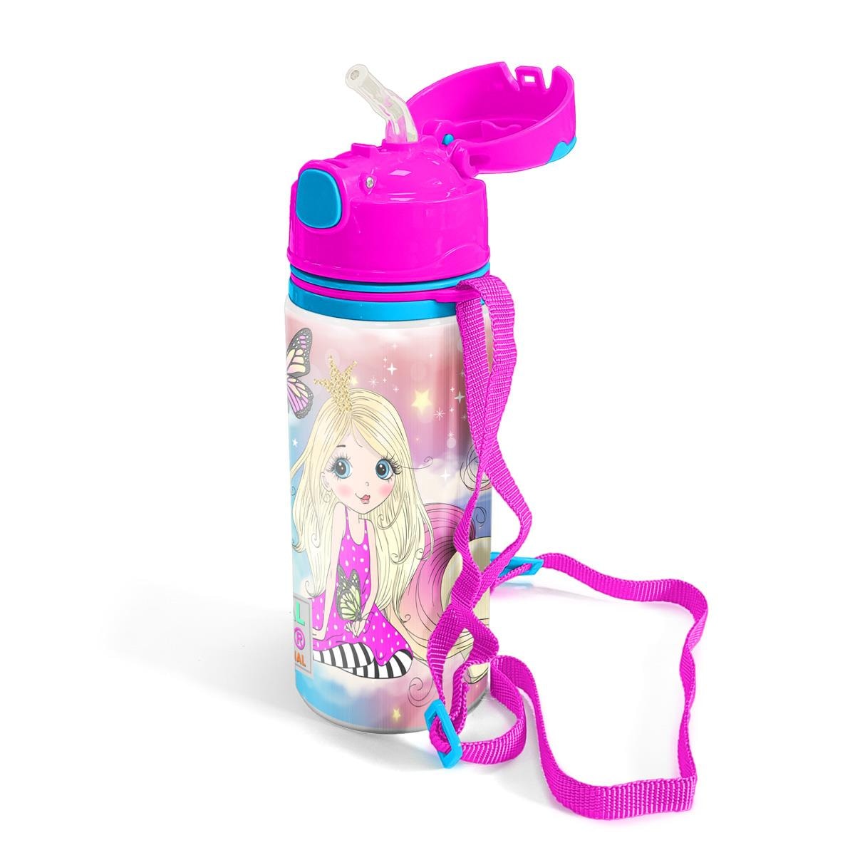 Termos cu pai, 600 ml, Coral High, model unicorn si zana